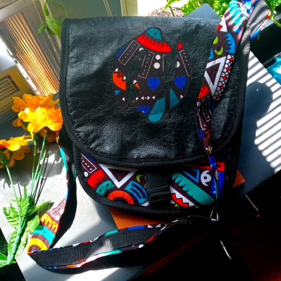 1PC Beautiful African Gye Nyame Crossbody Bag - Picture 4 of 12